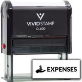 Vivid Stamp Expenses Self-Inking Rubber Stamps Teachers And Schools | Motivational Stamps For Children | Re-inkable Ink Pad