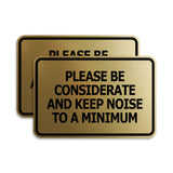 Signs ByLITA Classic Framed, Please Be Considerate and Keep Noise to a Minimum Wall or Door Sign (Multipacks)
