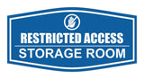 Signs ByLITA Fancy Restricted Access: Storage Room Sign Easy Installation Elegant Design Wall or Door Sign