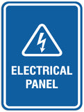 Signs ByLITA Portrait Round Electrical panel Sign - Laser-Engraved Lettering | Durable ABS Plastic | Vibrant Colors | Powerful Foam Tape
