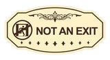 Victorian NOT an EXIT (Running Man) Wall or Door Sign