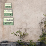 Classic Framed Plus Paper and Cardboard Only Door or Wall Sign | Waste Disposal Etiquette