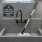 This Sink Is For Mop Cleaning Only' Headstone ? Wall/Door Restroom & Hygiene Sign