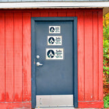 Classic Framed Plus Solo Personal de la Iglesia — Church Staff Only Door or Wall Sign | Spanish - Church Room & Area Signs