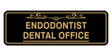 Signs ByLITA Standard Endodontist Dental Office Tooth Vector Wall or Door Sign