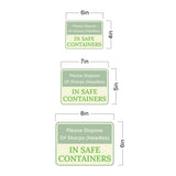 Classic Framed Plus Please Dispose Of Sharps (Needles) In Safe Containerss Door or Wall Sign | Waste Disposal Etiquette