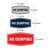 Signs ByLITA Fancy No Dumping Sign - Take Trash Away | Durable Material | Easy Installation Wall or Door Sign