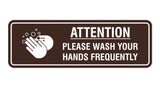 Standard Attention Please Wash Your Hands Sign