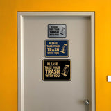 Signs ByLITA Classic Framed Please Take Your Trash With You Wall or Door Sign