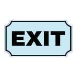 Notched Standard Exit Wall or Door Sign | Warning/Safety/Precaution