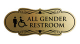 Signs ByLITA Designer All Gender Room Restroom Wall or Door Sign