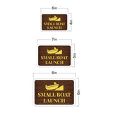 Classic Framed Plus Small Boat Launch Wall or Door Sign | Marina Quayside Signage