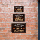 Classic Framed Plus The Best Days End In Dirty Clothes Wall or Door Sign | Funny Naughty Decor