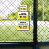 Classic Framed Plus Exposed Moving Parts – Keep Clear Door or Wall Sign | Miscellaneous Warning Signs - Industrial & Construction