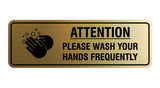 Standard Attention Please Wash Your Hands Sign