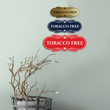 Signs ByLITA Designer Tobacco Free Wall or Door Sign | Easy Installation | Warning Business Signage