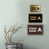 Signs ByLITA Classic Framed Steam Room Wall or Door Sign