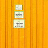 Classic Framed Plus Plastic Glass & Aluminum Recycling Only Door or Wall Sign | Waste Disposal Etiquette