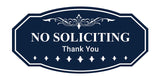 Victorian NO Soliciting Thank You Wall or Door Sign