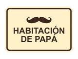 Signs ByLITA Classic Framed Habitación de papá Door or Wall Sign