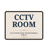 Classic Framed Plus CCTV Room — Authorized Personnel Only — Wall or Door Sign | Specialist Room - Sign