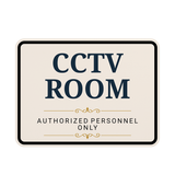 Classic Framed Plus CCTV Room — Authorized Personnel Only — Wall or Door Sign | Specialist Room - Sign