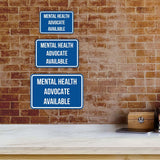 Classic Framed Plus Mental Health Advocate Available Door or Wall Sign | Medical Specialism Rooms