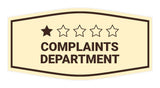Signs ByLITA Fancy Complaints Department Funny Office Wall or Door Sign