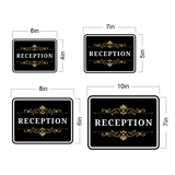 Classic Framed Plus Reception — Wall or Door Sign | Funeral and Memorial Services - Room & Area - Sign