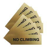 Signs ByLITA Basic No Climbing Sign | Easy No-Tool Installation | Powerful Foam Tape