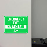 Classic Framed Plus Emergency Exit – Keep Clear Door or Wall Sign | Health and Safety Workplace Warning