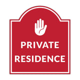 Private Residence' Headstone - Wall or Door Signs ? Access & Control Sign