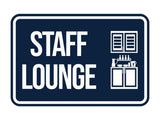 Classic Framed Staff Lounge Wall or Door Sign