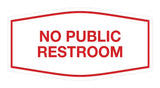 Signs ByLITA Fancy No Public Restroom Sign