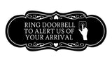 Signs ByLITA Designer Ring Doorbell to Alert Us of Your Arrival Wall or Door Sign