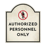 Authorized Personnel Only' Headstone - Wall or Door Signs ? Access & Control Sign