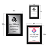 Donor and Patron Gratitude Customizable Black Frame Award Plaque | Easel Mount Option | Recognition and Service Personalizable Plaque