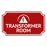 Notched Standard Transformer Room Wall or Door Sign | Electrical - Commercial Safety & Facility Signs