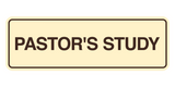 Signs ByLITA Standard Pastor's Study Wall or Door Sign