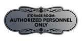 Signs ByLITA Designer Storage Room: Authorized Personnel Only Wall or Door Sign