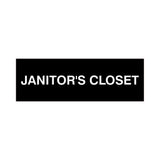 Basic Janitor's Closet Door/Wall Sign (Multipack)