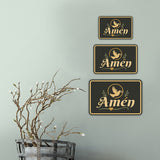 Classic Framed Plus Amén — Statement/Decor Door or Wall Sign | Spanish - Inspirational & Scripture Signs