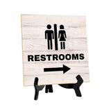 General Office Notices & Business Table Signs | 5"x 5" Square Table Signs With Acrylic Easels