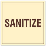 Signs ByLITA Square Sanitize Sign - Easy Installation | Durable Material