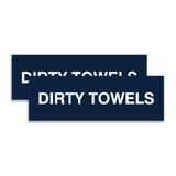 Signs ByLITA Basic Dirty Towels Sign | Laundry Room or Spa Organization (Multipacks)