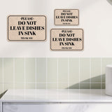 Classic Framed Plus Please Do Not Leave Dishes In Sink Thank You Door or Wall Sign | Public Notice Signs