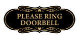 Signs ByLITA Designer Please Ring Doorbell Wall or Door Sign