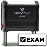 Vivid Stamp Exam Self-Inking Rubber Stamps Teachers And Schools | Motivational Stamps For Children | Re-inkable Ink Pad