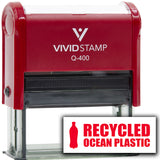 All Quality Recycled Ocean Plastic Self-Inking Rubber Stamp