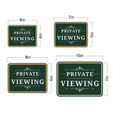 Classic Framed Plus Private Viewing — Wall or Door Sign | Funeral and Memorial Services - Room & Area - Sign